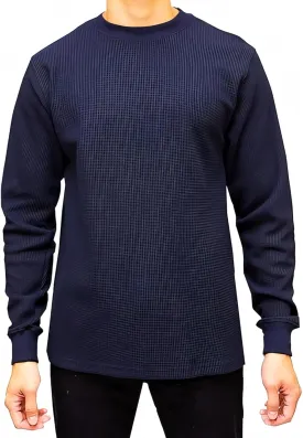 Access Heavyweight Crew Neck Thermal Shirts for Men, Crafted from Rugged Waffle Knit Fabric, Men's Thermal Long Sleeve Shirt