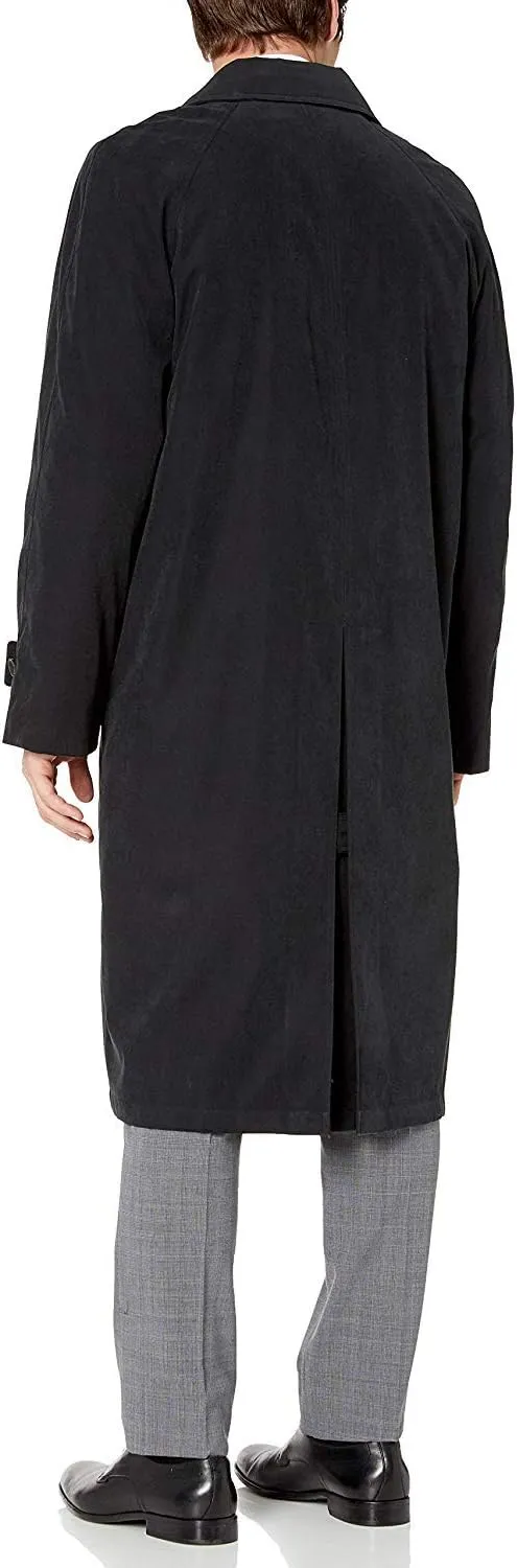 Adam Baker Men's Single Breasted Breasted Full Length Trench Coat All Year Round Raincoat