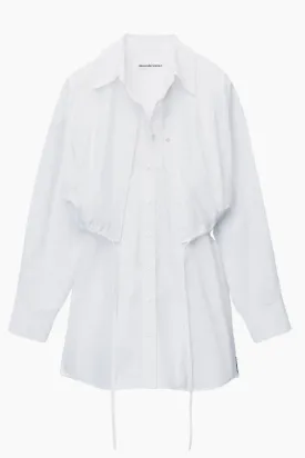 alexanderwang.t Double Layered Shirt Dress - White