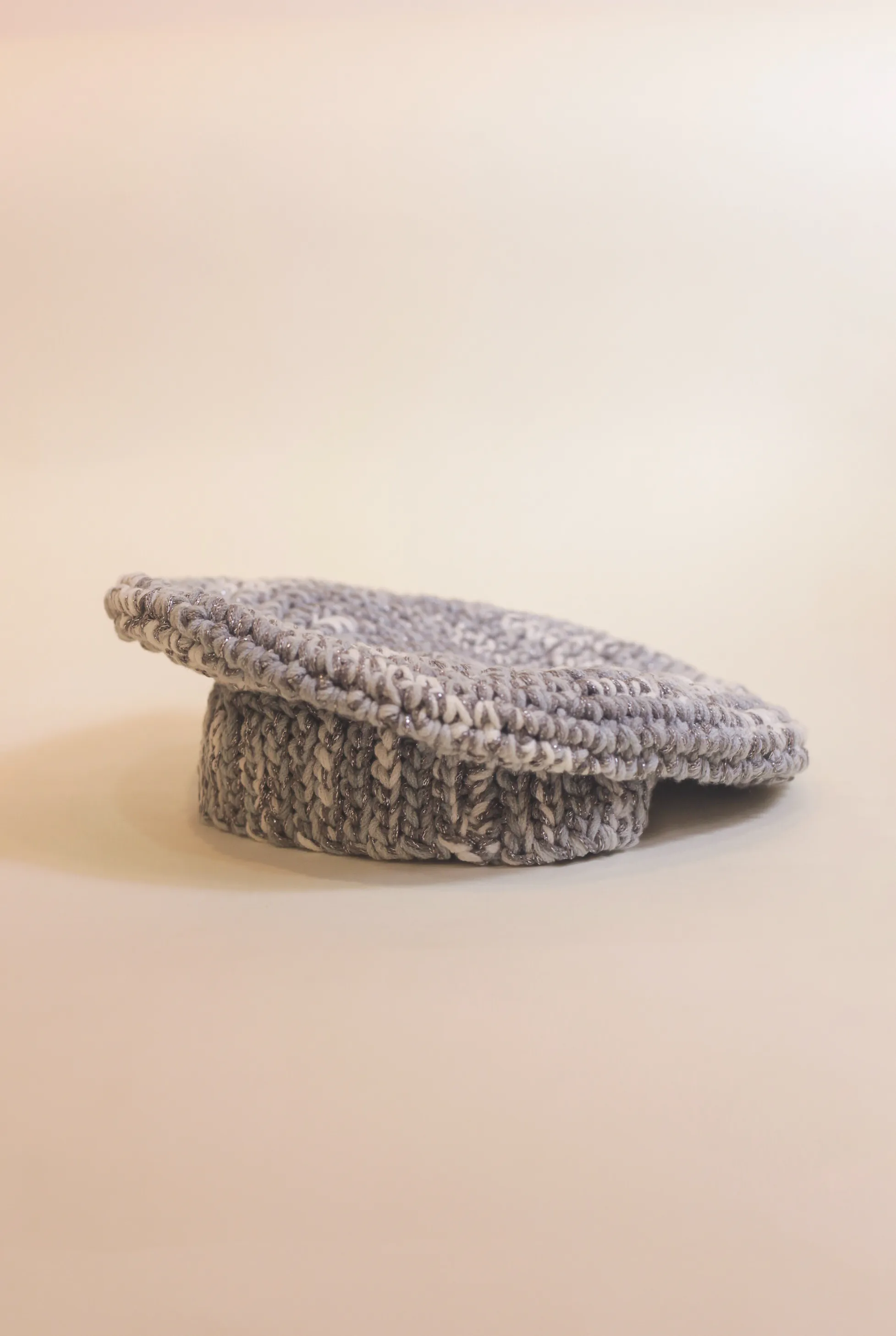 Amelia handwoven wool beret