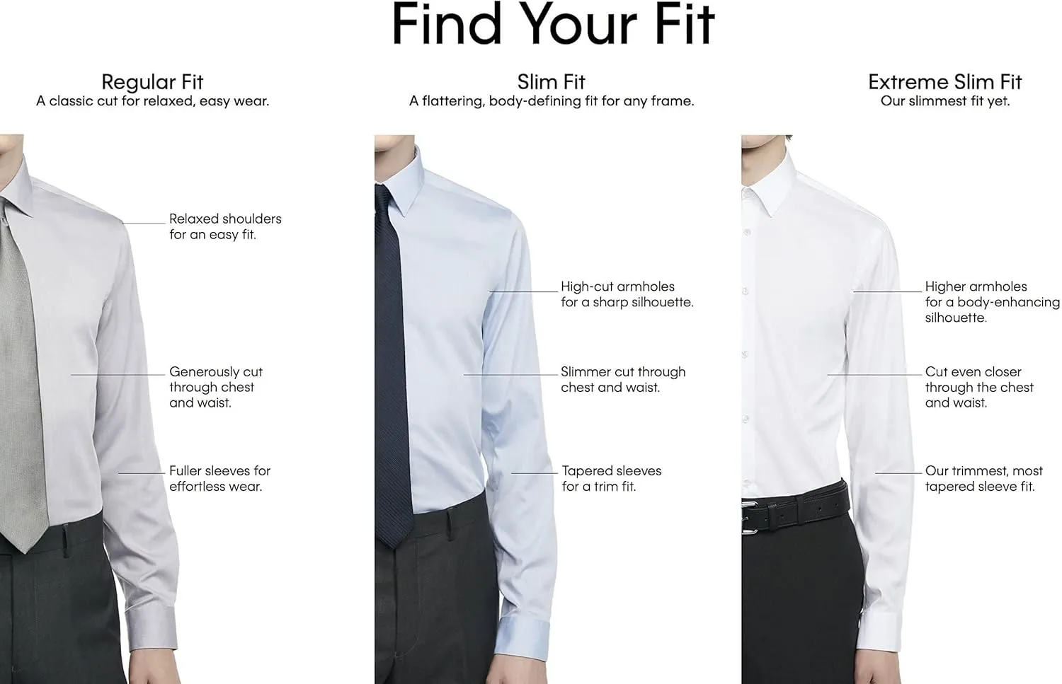 Calvin Klein Men's Slim Fit Non Iron Solid Dress Shirt - Amazon Exclusive