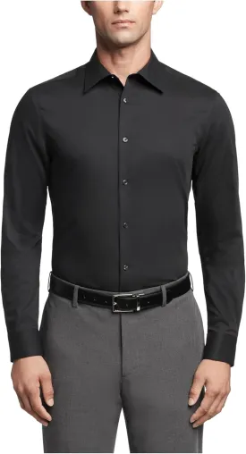 Calvin Klein Men's Slim Fit Non Iron Solid Dress Shirt - Amazon Exclusive