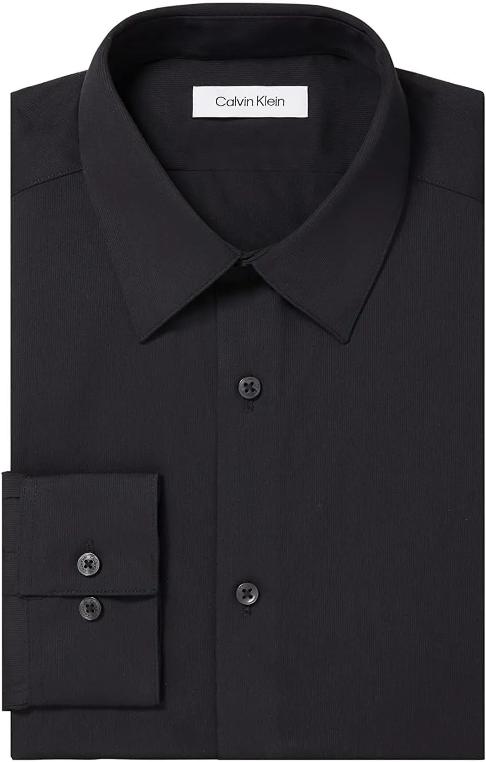 Calvin Klein Men's Slim Fit Non Iron Solid Dress Shirt - Amazon Exclusive