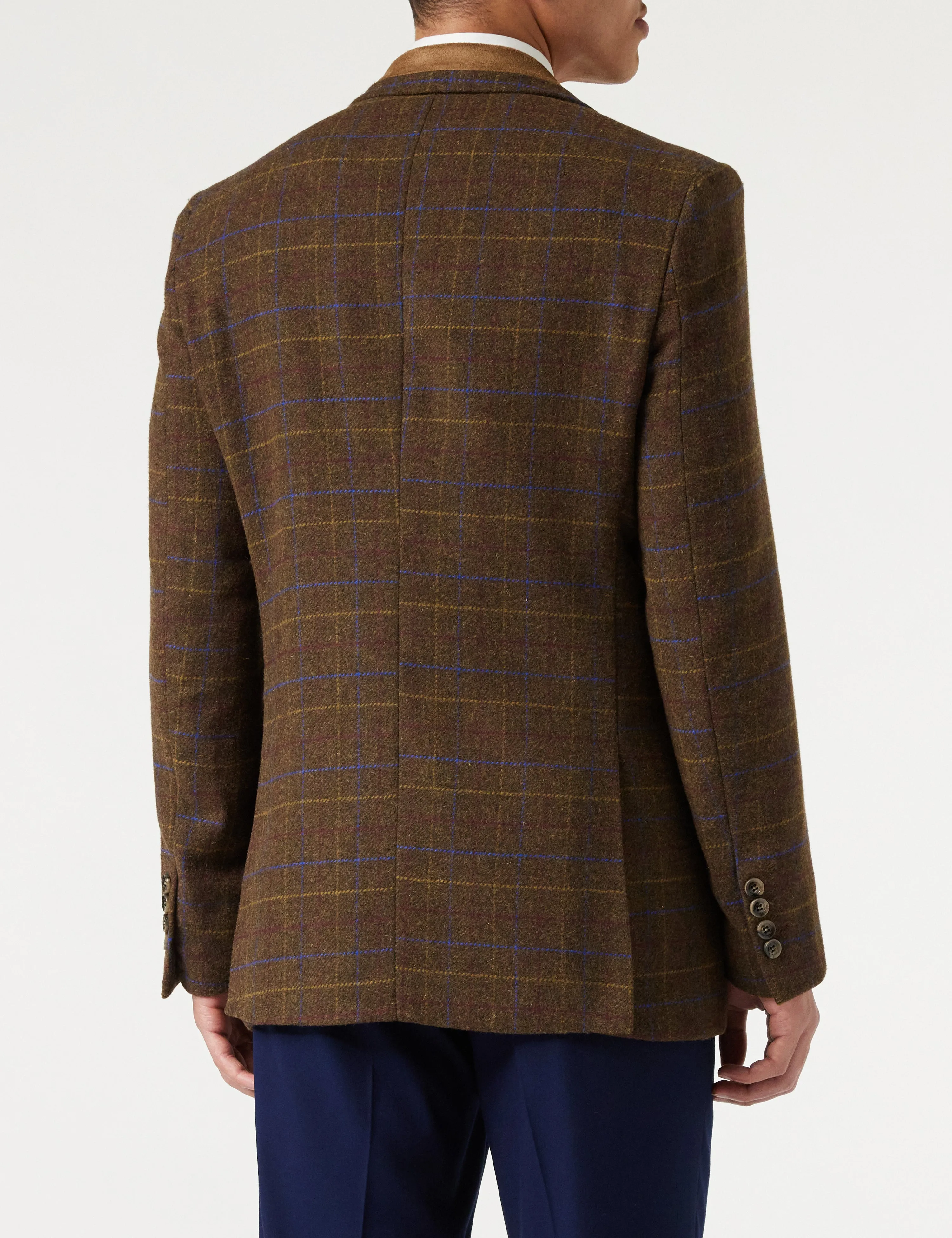 CHESTER - Brown Tweed Check Blazer