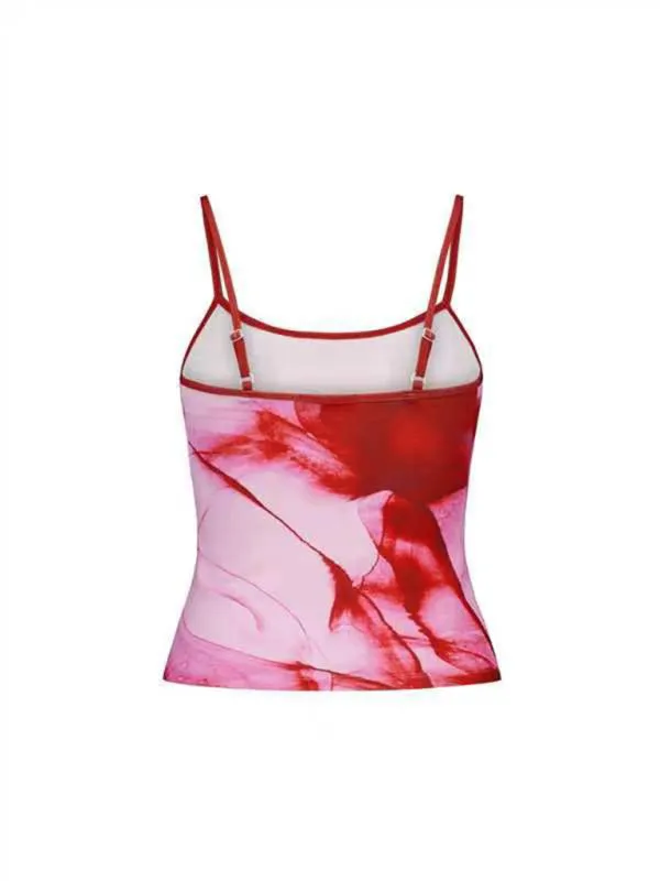 Eudora New Spring And Summer Contrasting Color Sexy Backless Slim Vest For Hot Girls