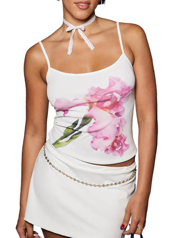 Eudora New Spring And Summer Contrasting Color Sexy Backless Slim Vest For Hot Girls