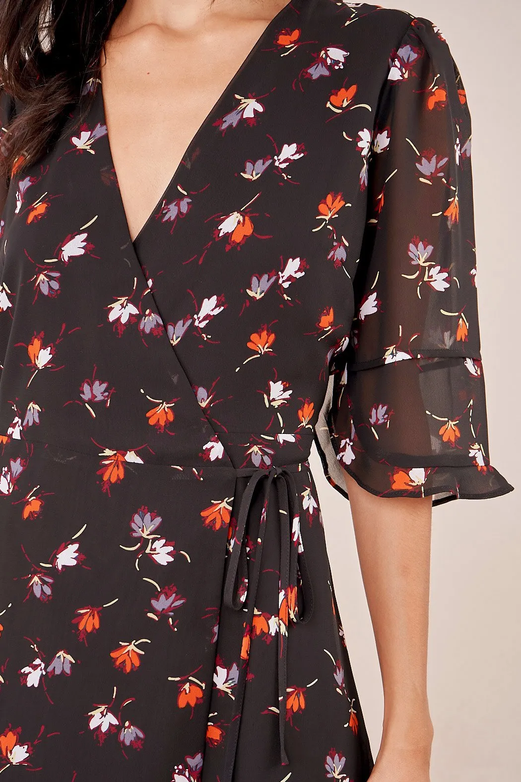 Fiore Floral Wrap Maxi Dress