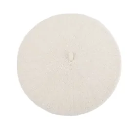 FLOOF Wool Beret in White
