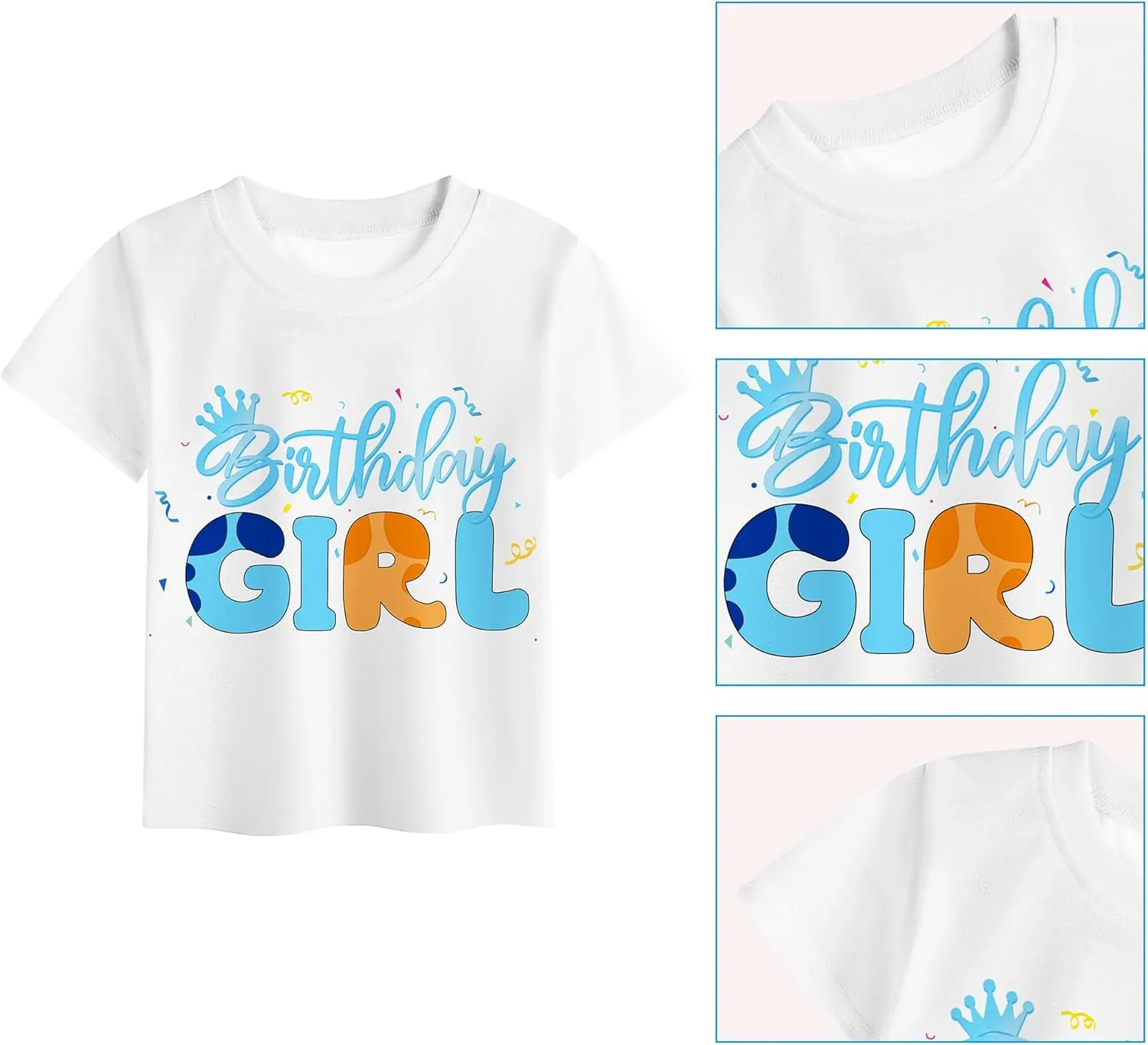 Girls Birthday Outfit Set Halloween Costume Tutu Skirt Dress, Birthday T-Shirt, HeadbandSatin Sash And Hairpin