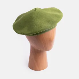 Green Pure Merino Classic Beret