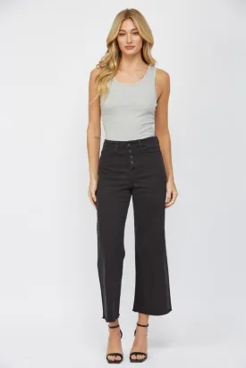 HIGH RISE WIDE CROP JEANS