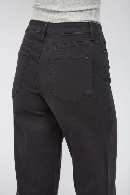 HIGH RISE WIDE CROP JEANS