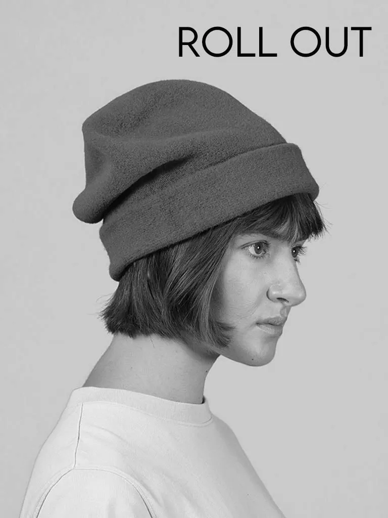 KOPKA Roll Up Woollen Beret - Black