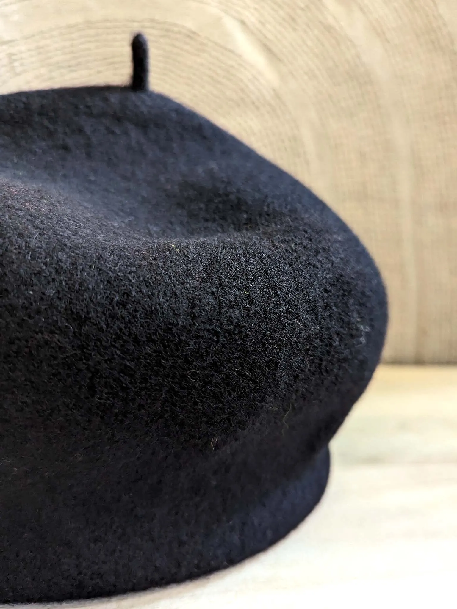 KOPKA Roll Up Woollen Beret - Black