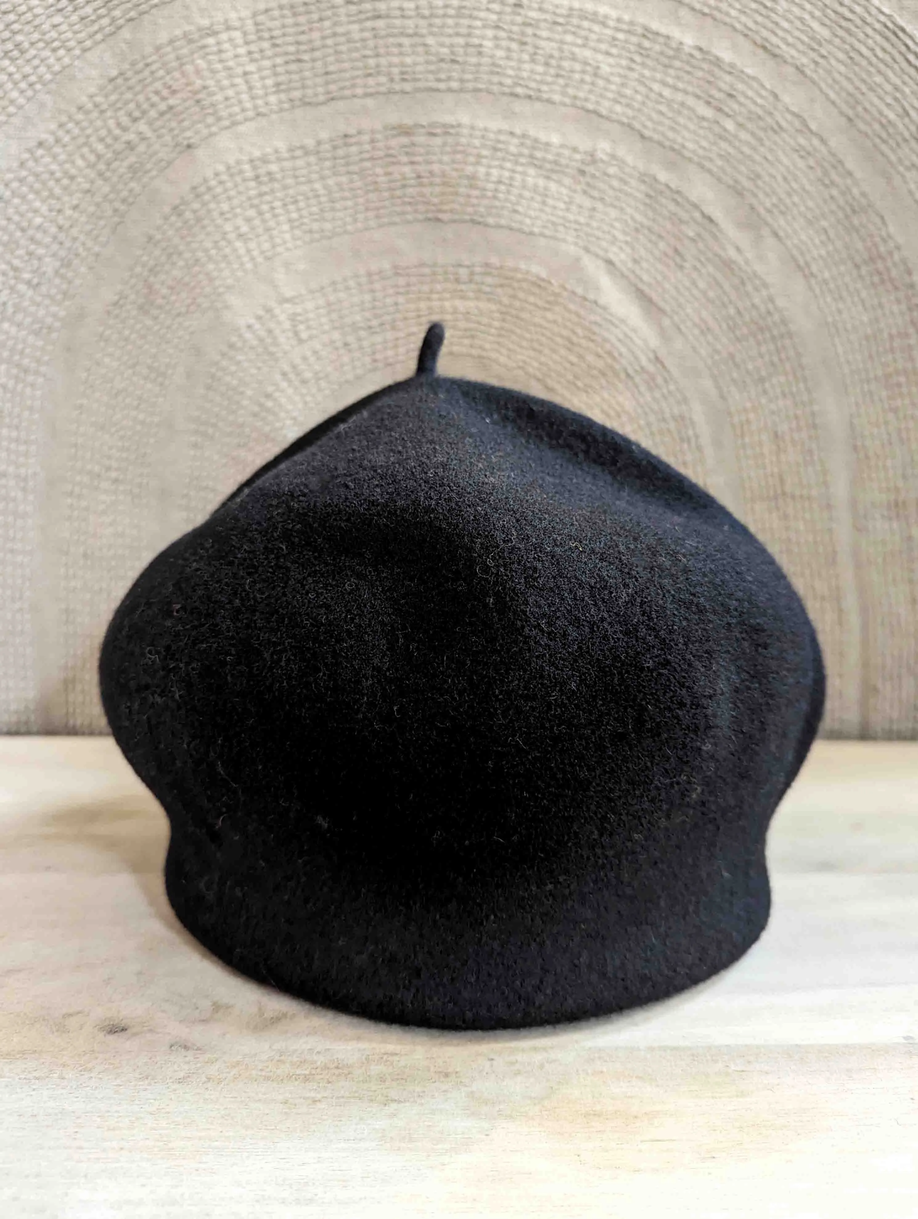 KOPKA Roll Up Woollen Beret - Black