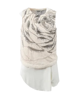 Large Abstract Rose Tee
