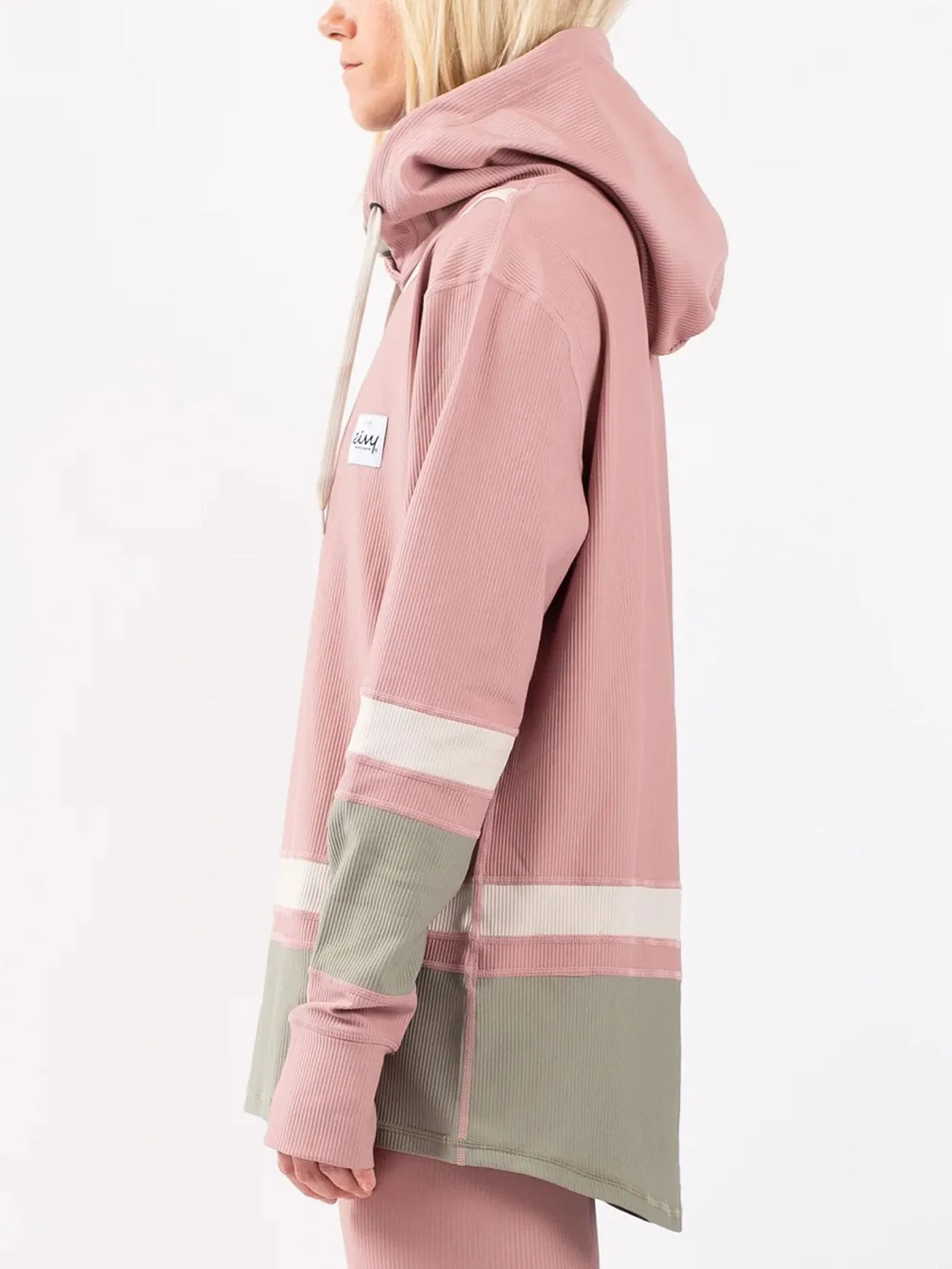 Loose Fit Rib Faded Blocks Base Layer