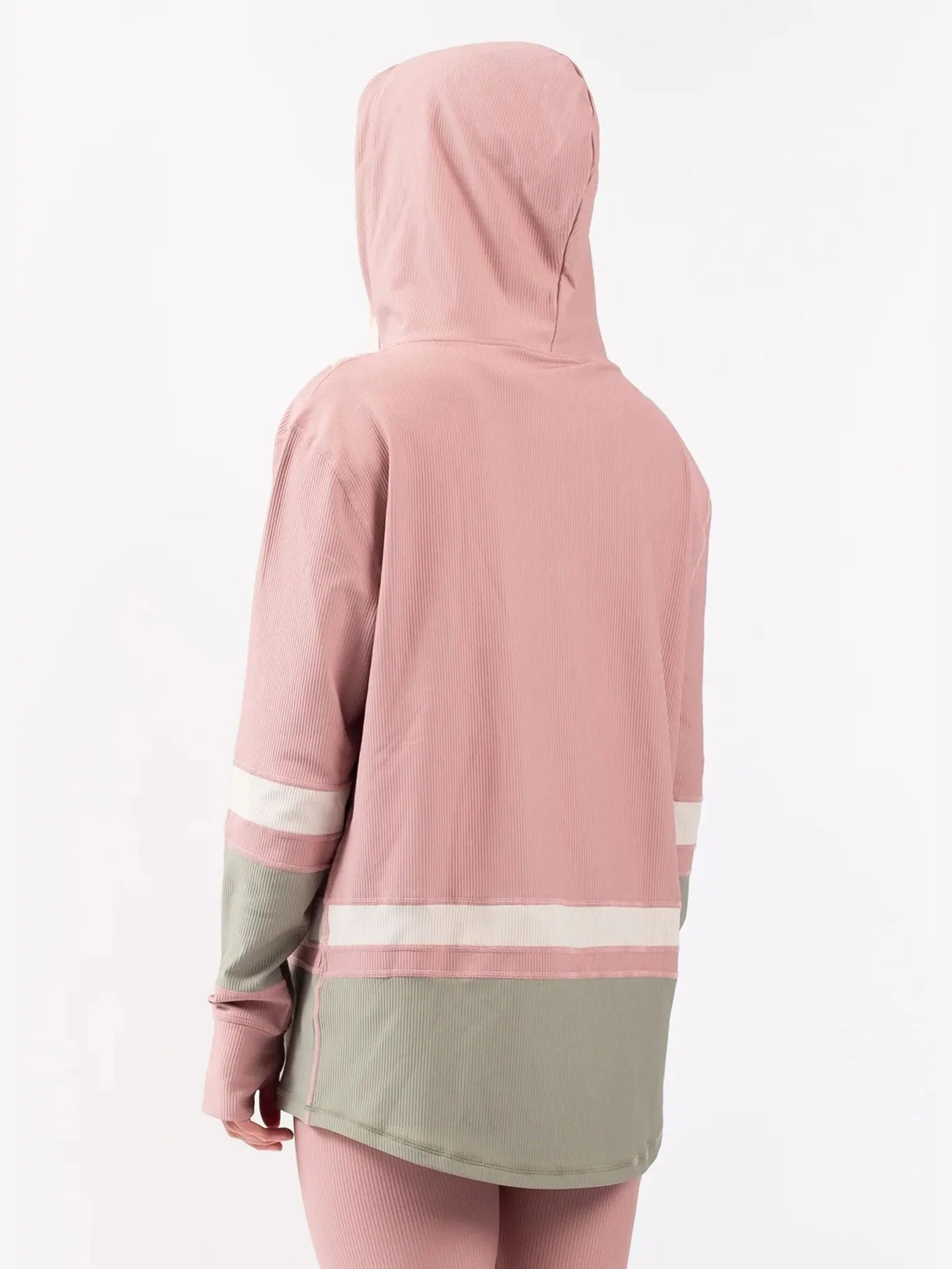 Loose Fit Rib Faded Blocks Base Layer