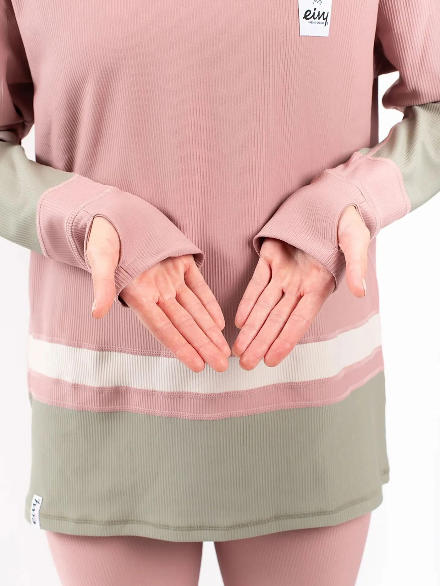 Loose Fit Rib Faded Blocks Base Layer