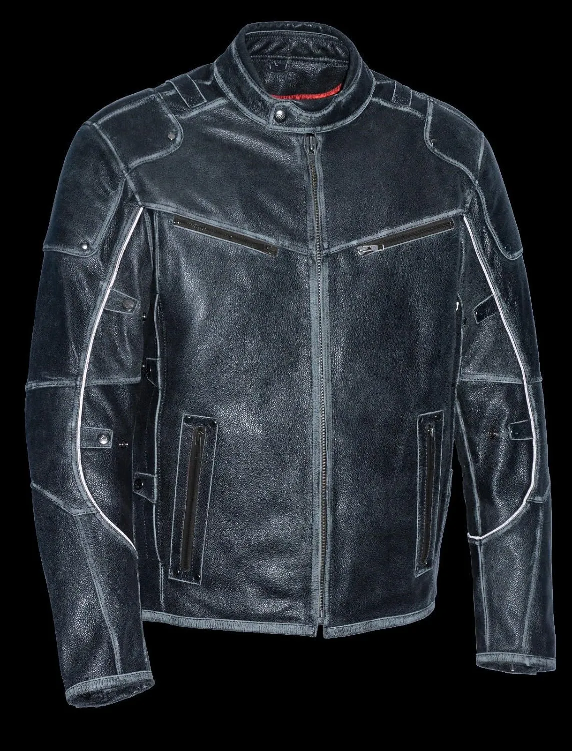 Milwaukee MENS VINTAGE DISTRESSED GREY TRIPLE VENTED JACKET W/SIDE STRETCH Regular