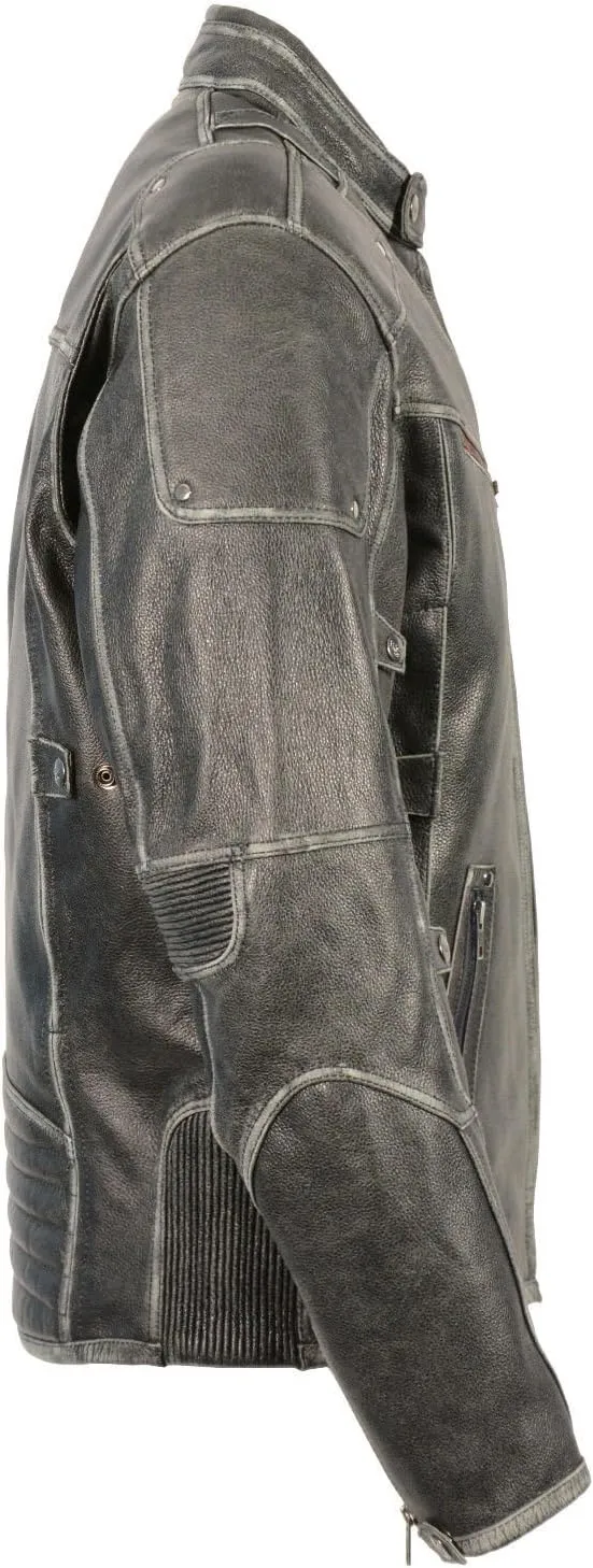 Milwaukee MENS VINTAGE DISTRESSED GREY TRIPLE VENTED JACKET W/SIDE STRETCH Regular