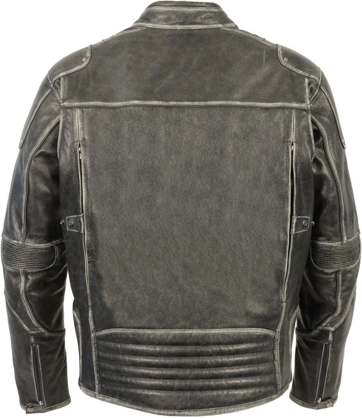 Milwaukee MENS VINTAGE DISTRESSED GREY TRIPLE VENTED JACKET W/SIDE STRETCH Regular