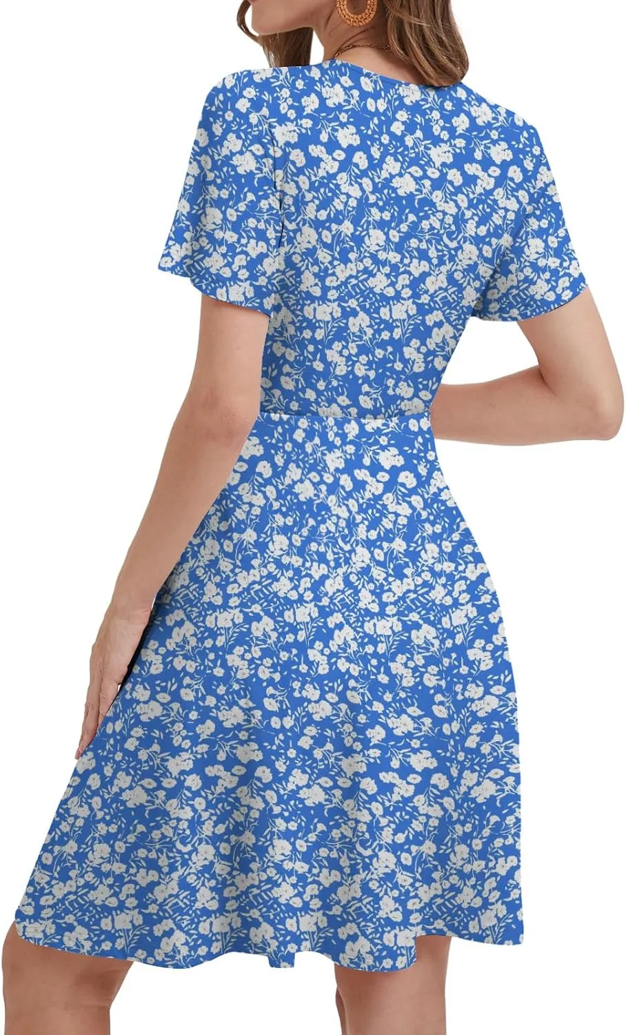 MixShe Summer Dresses for Women 2025 Floral Sundresses Elegant Classy Fashion Casual Outfit Plus Size