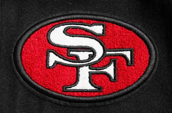 NFL SAN FRANCISCO 49ERS RETRO CLASSIC  RIBBED WOOL VARSITY JACKET | NFL LEATHER JACKET