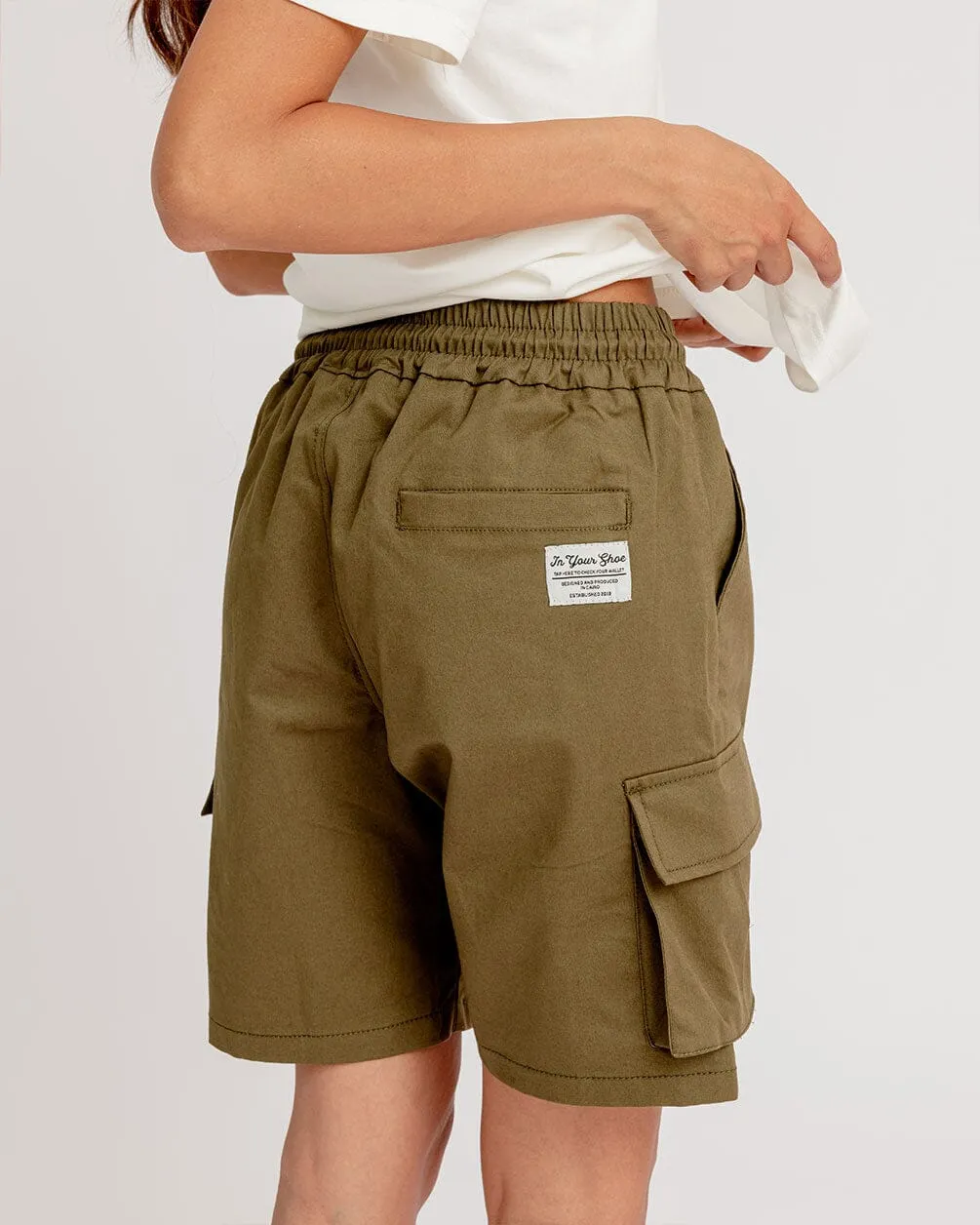 Olive Green Cargo Short