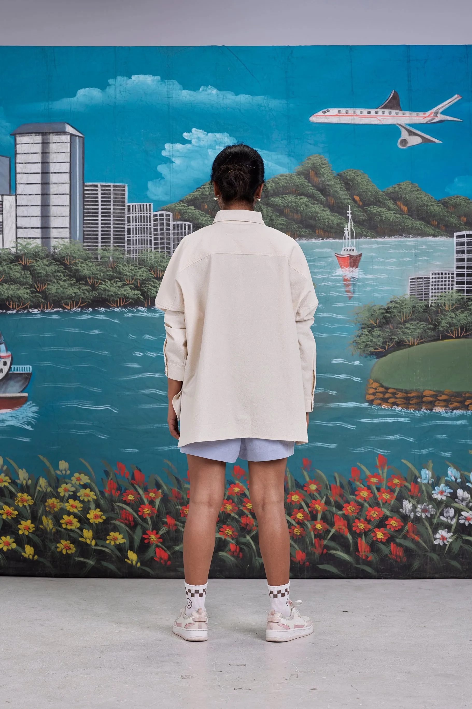 oversize shirt - tahira - off white