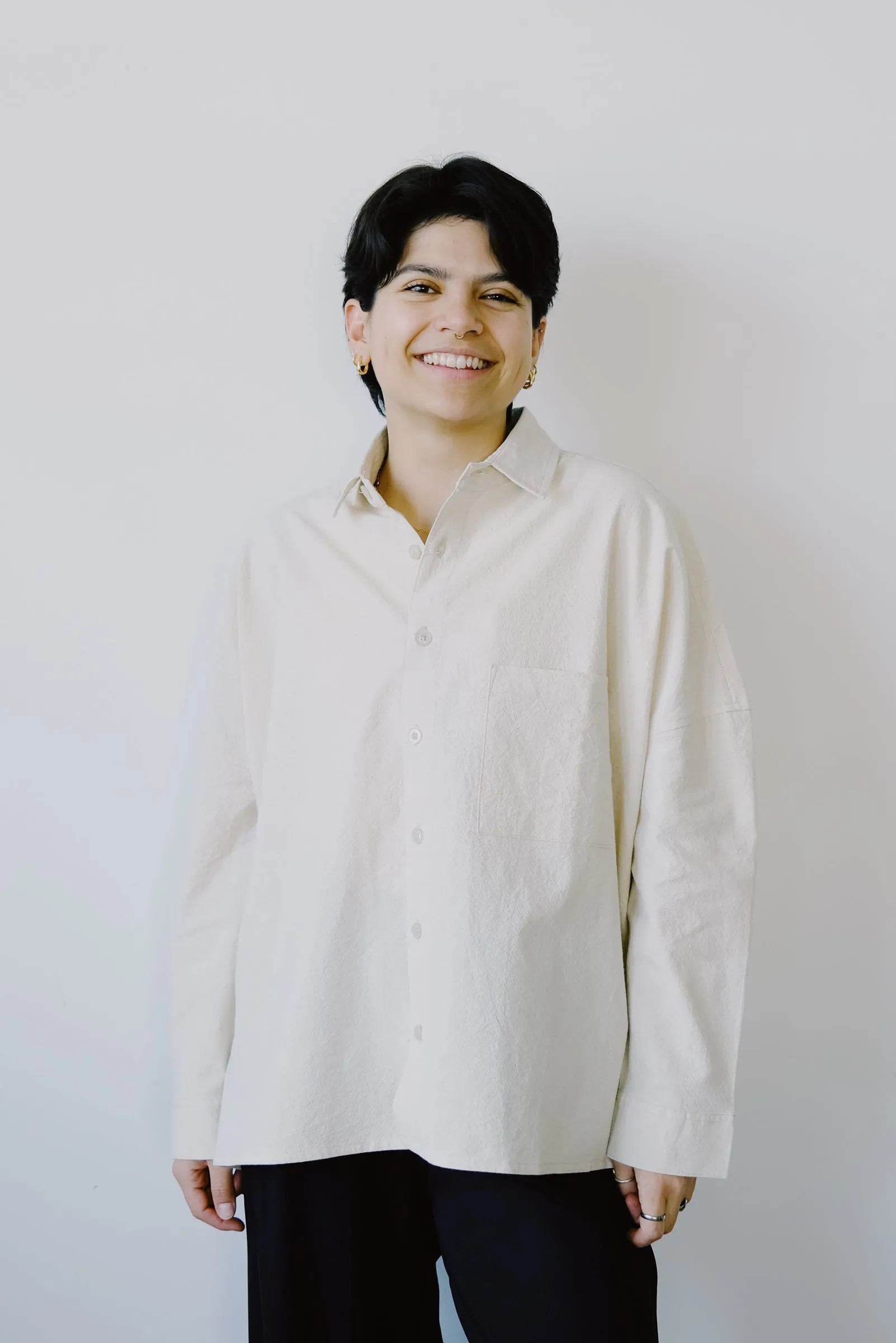 oversize shirt - tahira - off white