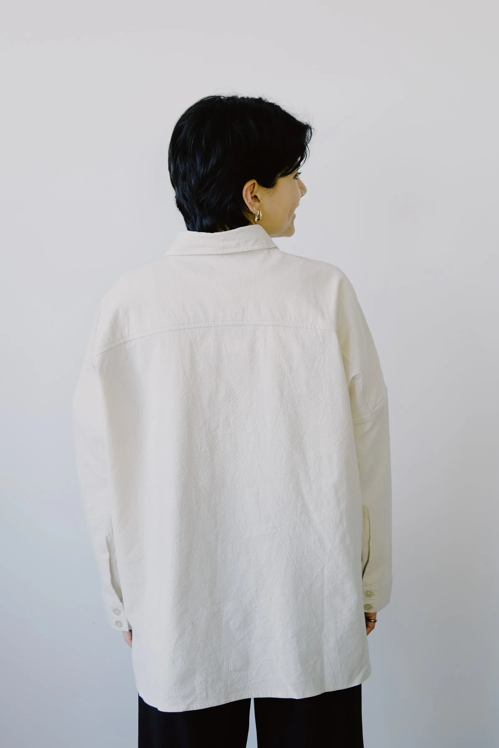 oversize shirt - tahira - off white