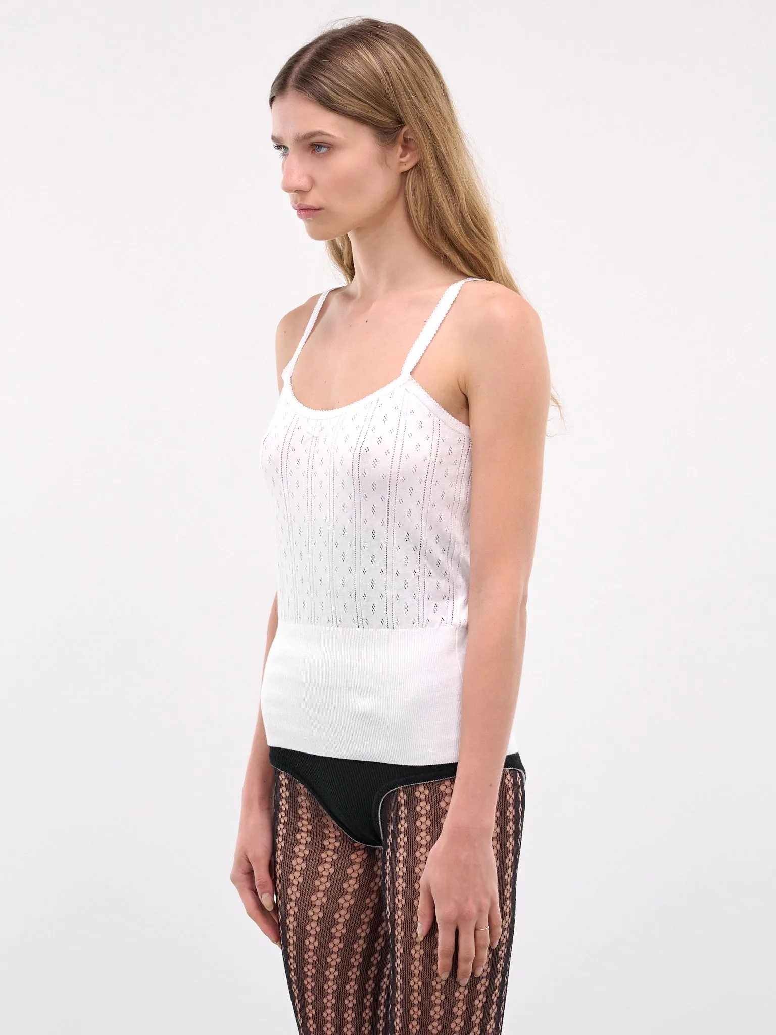 Pointelle Vest (KW1274-YN0389-WHITE)