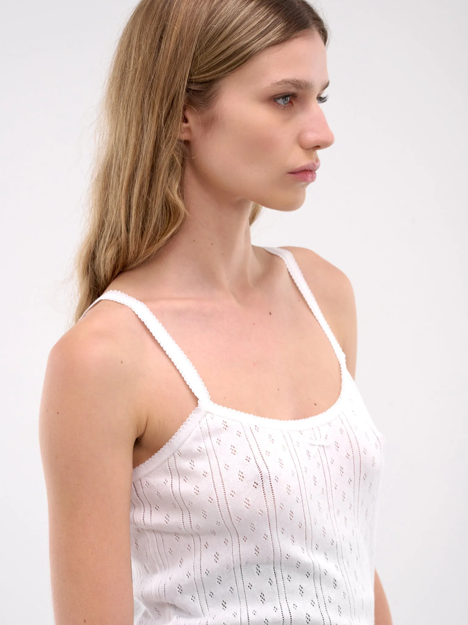 Pointelle Vest (KW1274-YN0389-WHITE)