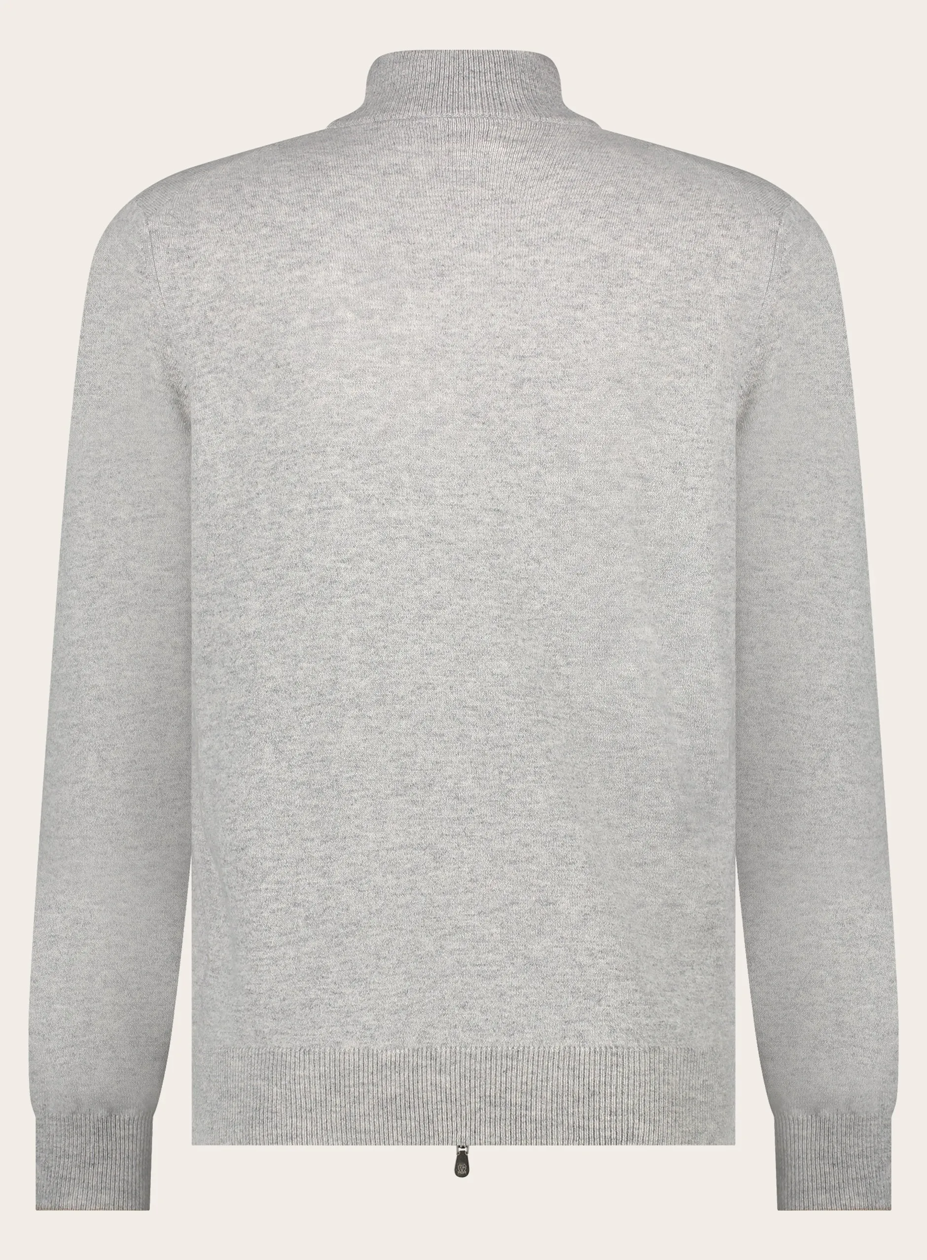 Slim-fit ritsvest van cashmere