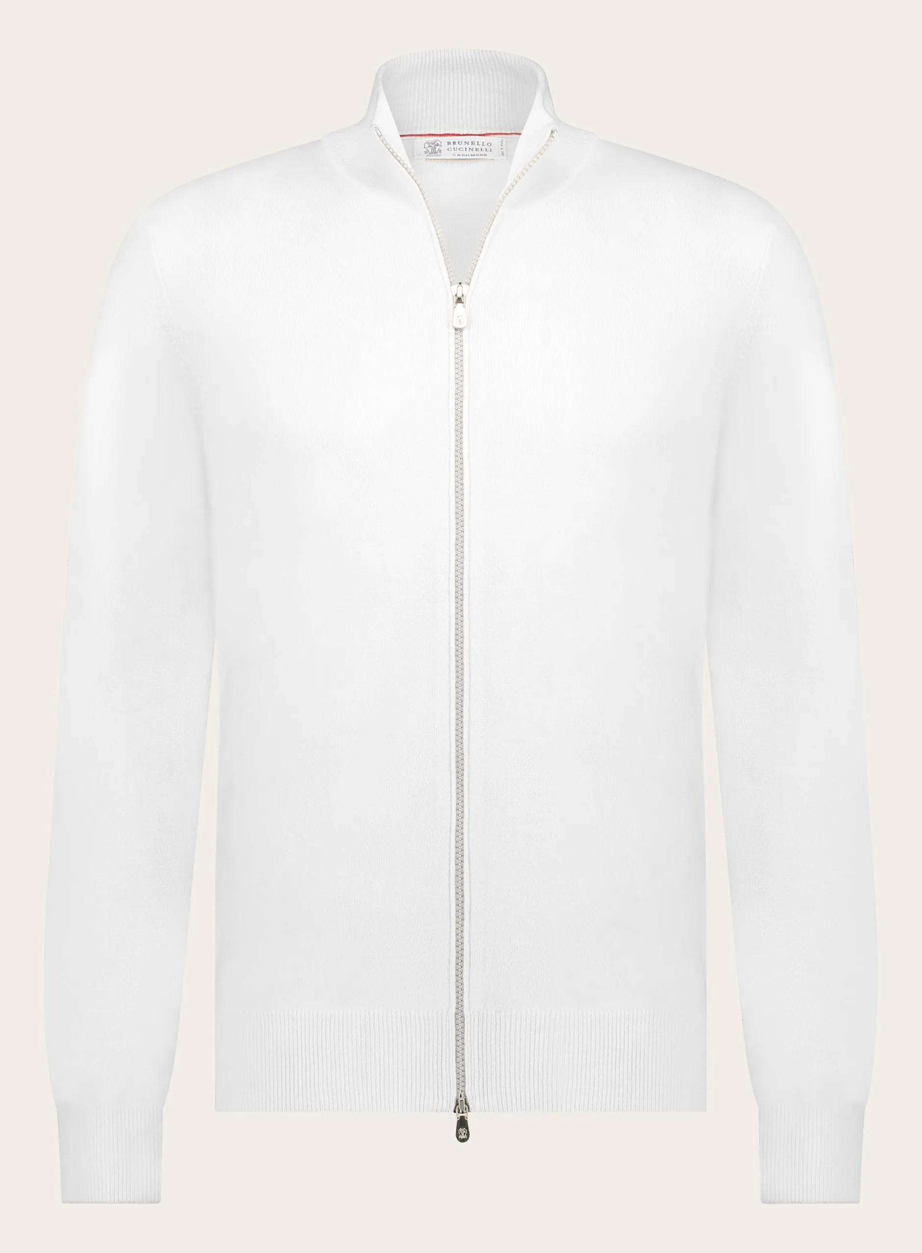 Slim-fit ritsvest van cashmere