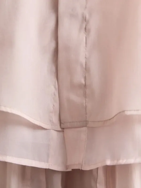 STAMM Organza Strike Shirt - Dusk Pink