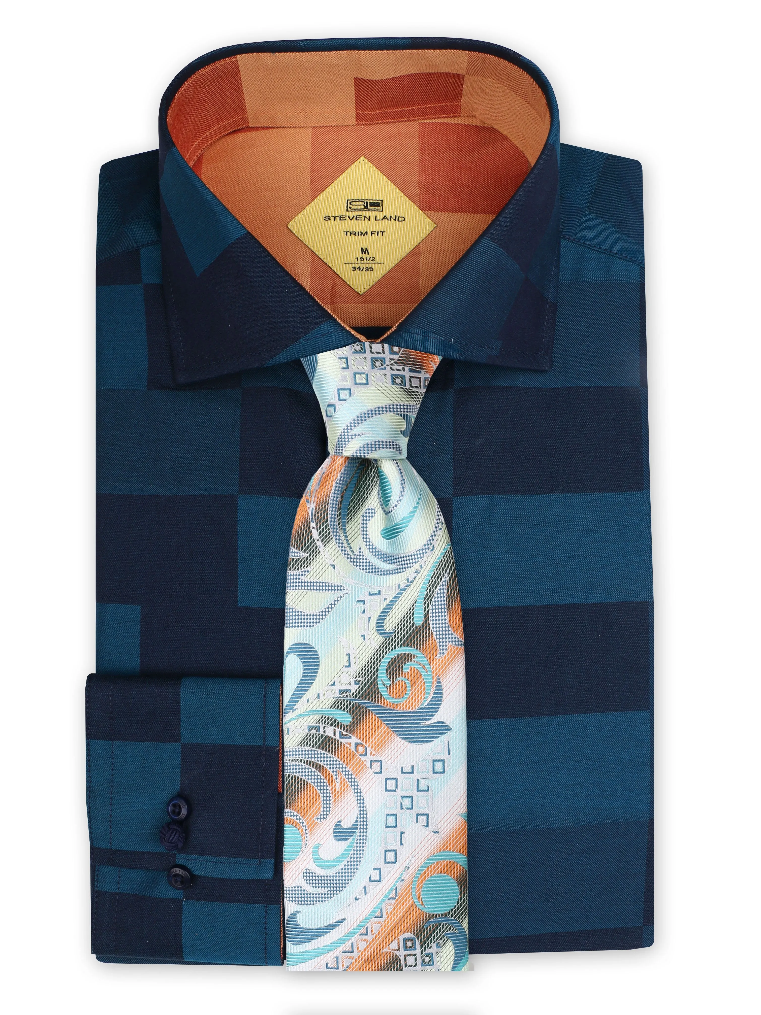 Steven Land | Textured Chess Sport Shirt |  TS-843