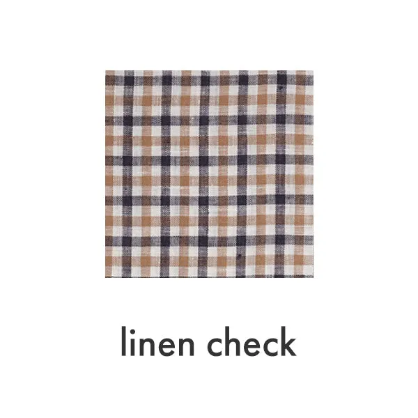 Studio Dress in Linen Check