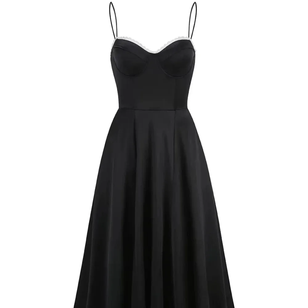Trend4us Women's Elegant Sweetheart Flare Maxi Dress