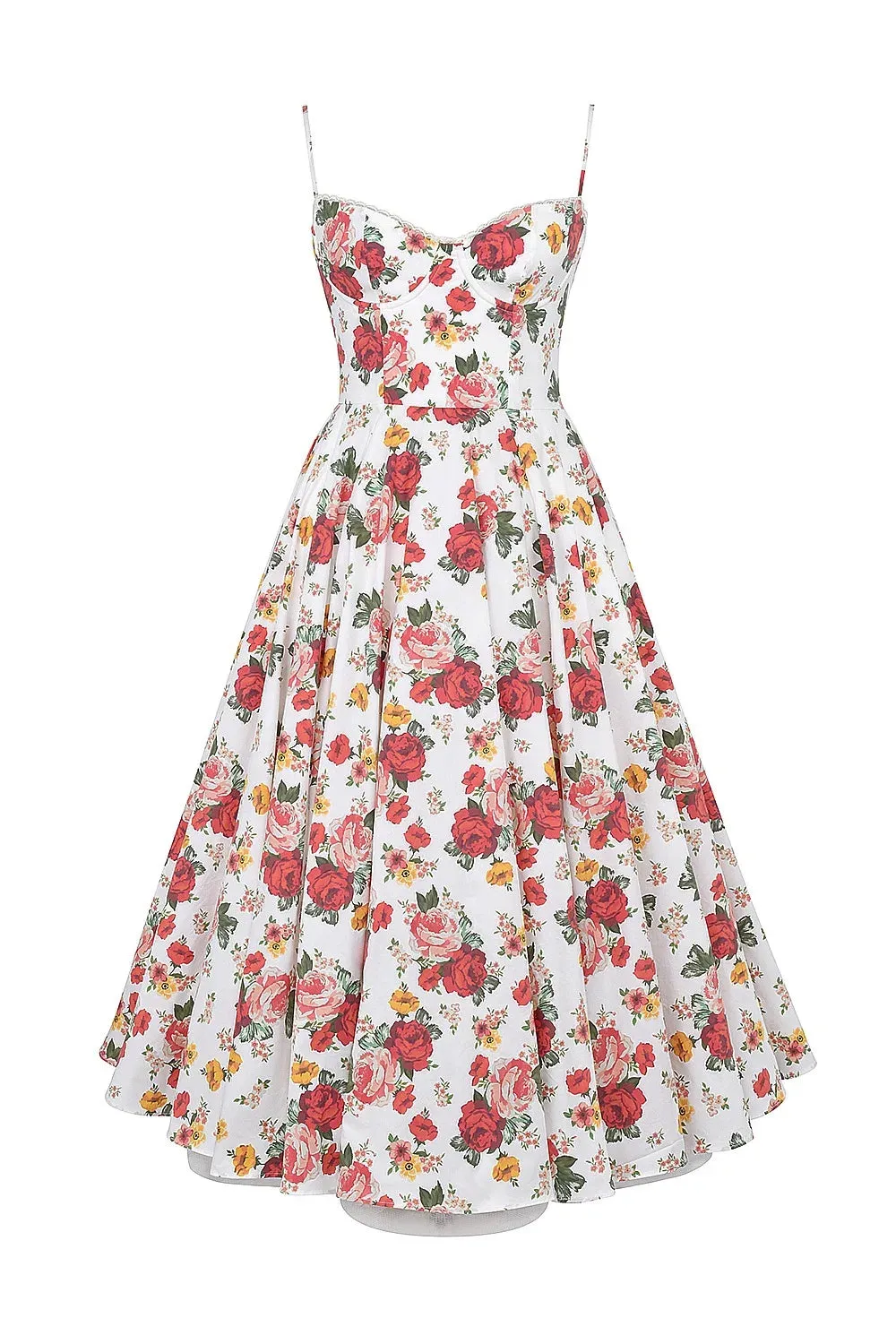 Trend4us Women's Elegant Sweetheart Flare Maxi Dress
