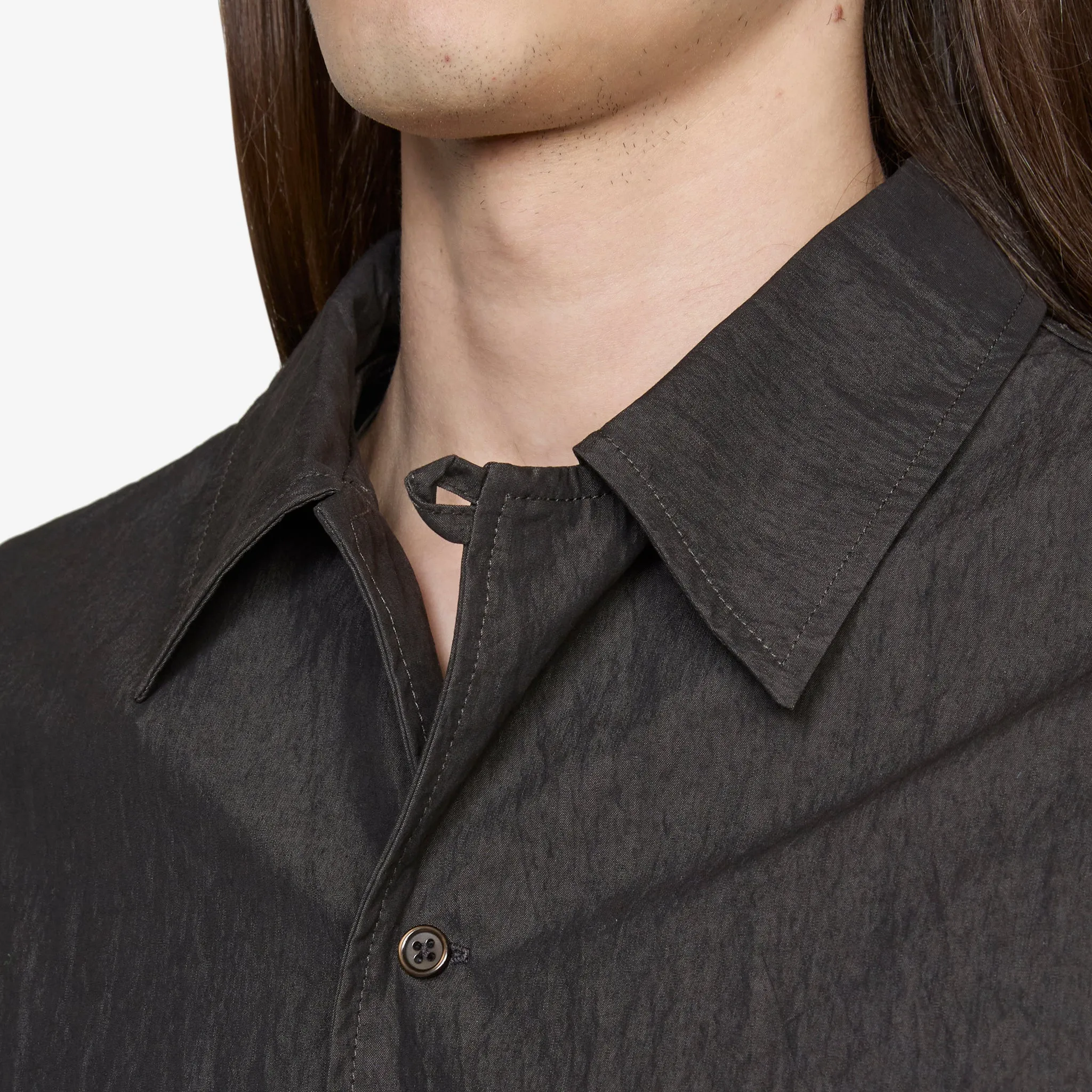 Two-Layered Longsleeve Shirt Dark Grey