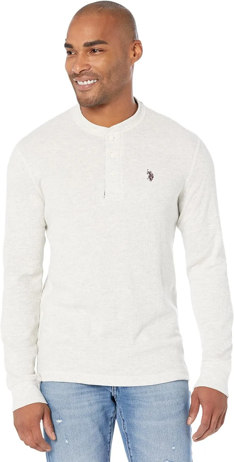U.S. POLO ASSN. Long Sleeve Henley Thermal Shirt