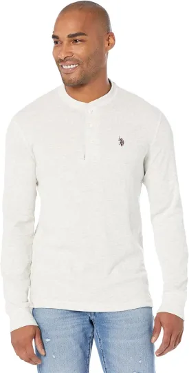 U.S. POLO ASSN. Long Sleeve Henley Thermal Shirt