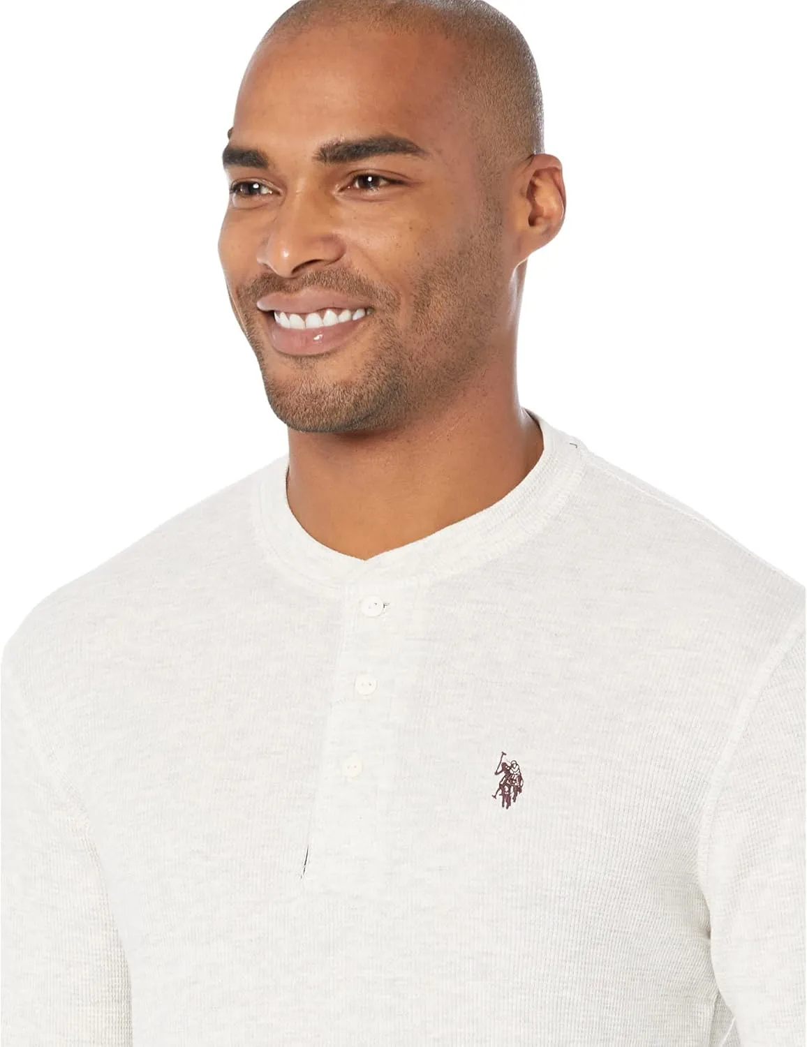 U.S. POLO ASSN. Long Sleeve Henley Thermal Shirt
