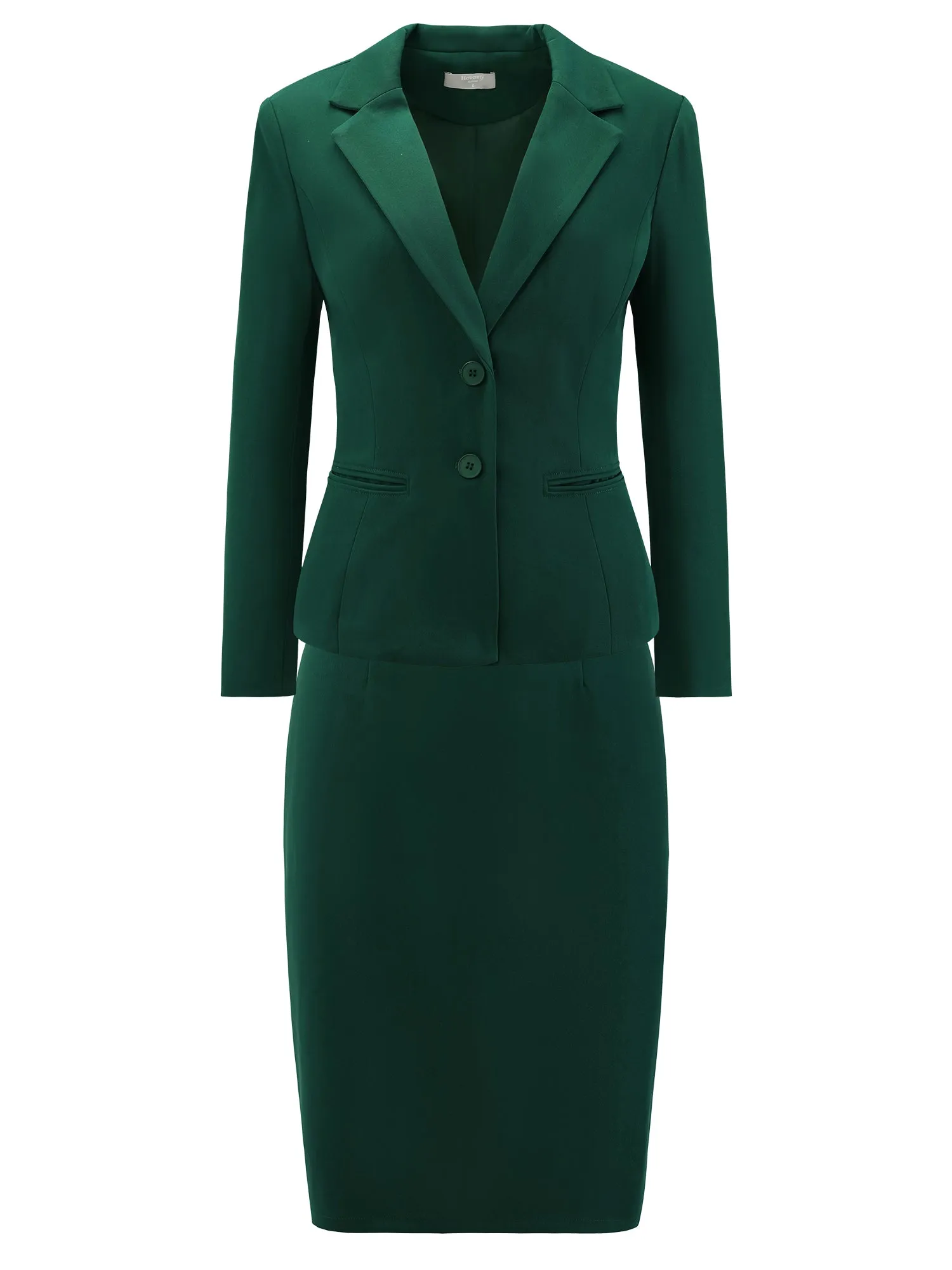 Women's 2 Piece Suit Set Business Formal Blazer and Pencil Skirt