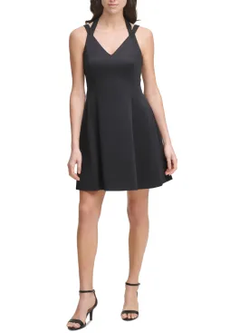 Women's Textured Dress,Black
